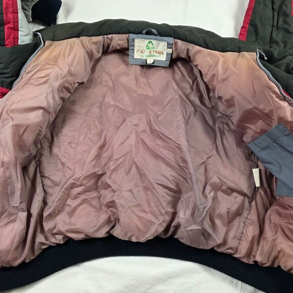 Pacific Trail Sportswear Mens Size L Black Gray Red Full Zip Winter Jacket Warm - Picture 3 of 9